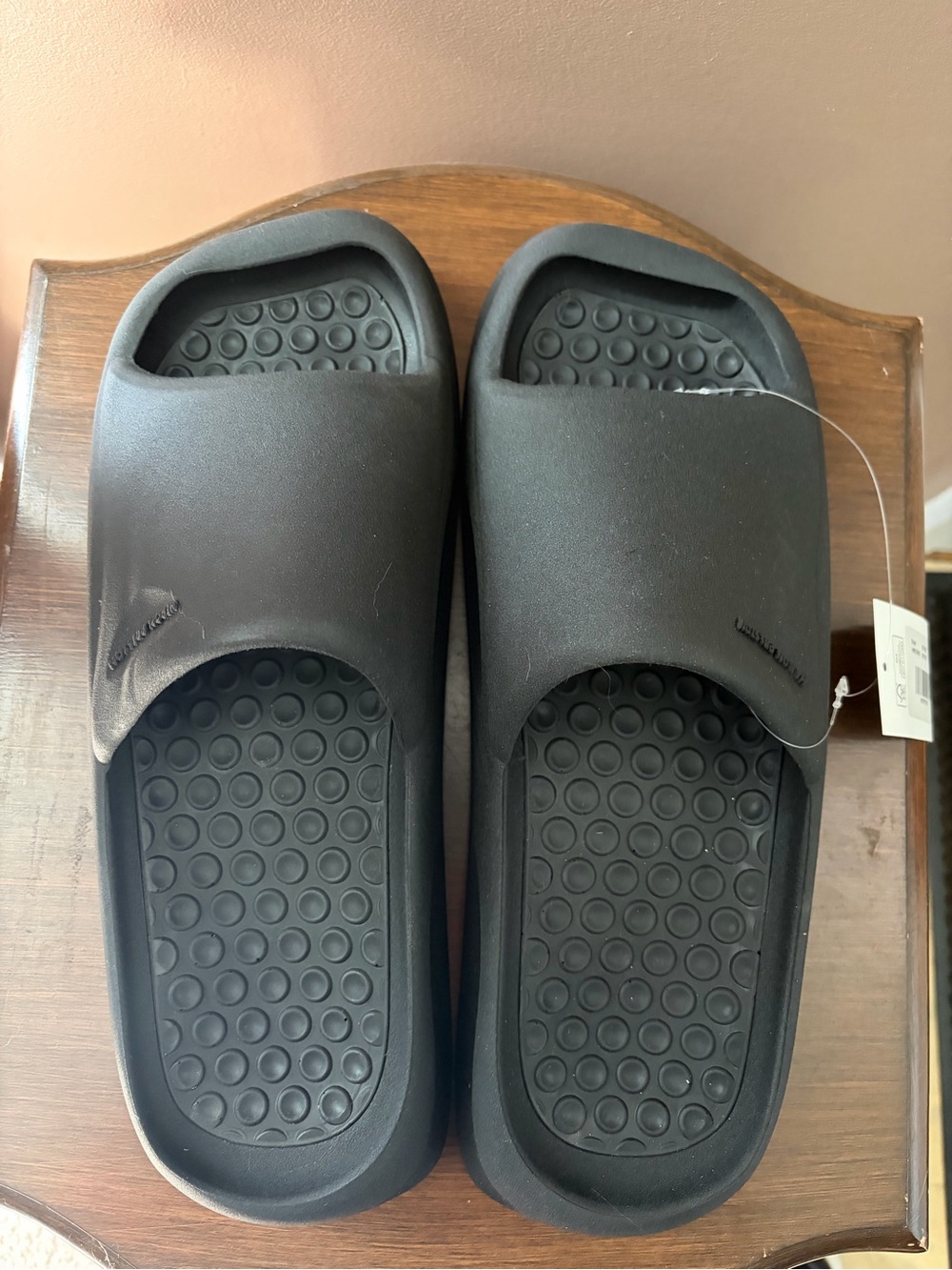 Heron Preston Black Eco Molded Slider Sandal